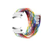 LOKLNEYK Correa tejida de nailon sin costuras de 20 mm apta for Samsung Galaxy Watch 4/5/6/pro/45 mm 40 mm 44 mm 47 mm 43 mm(Pride Edition,Watch 5 40mm 44mm)