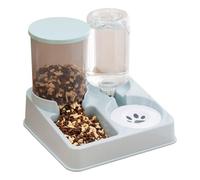 LOKLNEYK Dispensador automático de Agua for Gatos, comedero y dispensador automáticos for, Comida for, Cuenco for Perros(Green)