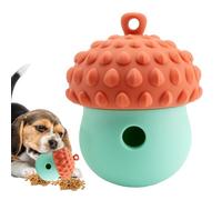 LOKLNEYK Dispensador de premios for Perros, dispensador Comida, Pelota interactiva for Combatir el aburrimiento, Juguete for Masticar y Limpiar muelas Resistente a Las mordeduras(Red)