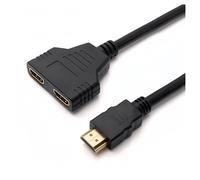 LOKLNEYK Divisor HDMI 1 A 2 HD 1080p: Duplicador De Señal con Cable En Y, Conector Macho A Doble Hembra For Dos Monitores/televisores.