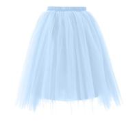 LOKLNEYK Falda Tul Mujer Carnaval Mujer Cortas Brillante Disfraz para Ballet Nochevieja Adulto Minifalda Bailarina Talla Grande Navidad Fiesta para Carnaval Semana Santa Fiesta Halloween 2#Azul M