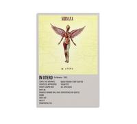 LOKLNEYK In UteroModern - Póster de pared minimalista para sala de estar, dormitorio, oficina, una decoración simple pero llamativa para hogares modernos, 40 x 60 cm, estilo sin marco