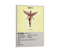 LOKLNEYK In UteroModern - Póster de pared minimalista para sala de estar, dormitorio, oficina, una decoración simple pero llamativa para hogares modernos, 40 x 60 cm, estilo marco