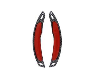 LOKLNEYK Levas Cambio 2 Unidades/lote Levas Cambio Volante Deportivo Para ASX Outlander Lancer Eclipse Cross, ABS, Fibra De Carbono(Carbon Black)