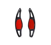 LOKLNEYK Levas Cambio Extensión De Paleta Cambio Volante Coche, Accesorios Fibra Carbono ABS Para RS3 RS4 RS5 TT RS Q3 Q8 R8(Black)