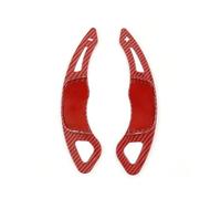 LOKLNEYK Levas Cambio Extensión Palanca Cambios Fibra Carbono Para Volante Coche Golf 7 MK7 T-ROC R LINE GTI Teramont X(Carbon Red)