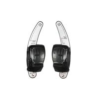 LOKLNEYK Levas Cambio Extensión Palanca Cambios Fibra Carbono Volante Para Golf 6 MK6 GTI CC Polo Seat R36 R(Silver Black)