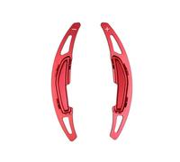 LOKLNEYK Levas Cambio Extensión Palanca Cambios Volante Para M2 F87 M3 F80 M4 F82 M6 F06 F12 Años 2016 A 2017, Cubierta Aleación Aluminio, 2 Unidades(Red)