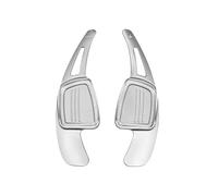 LOKLNEYK Levas Cambio Para 2017 2018 2019 S3 S5 SQ2 SQ5 TT A3 8V A4 A5 Q2 Q3 Q5 Q7 Paletas Cambio Marchas Extensión Volante Coche(Silver)