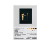 LOKLNEYK Metro Boomin - Póster moderno de héroes y villanos para pared, impresión minimalista para sala de estar, dormitorio, oficina, una decoración simple pero llamativa para hogares modernos, 30 x
