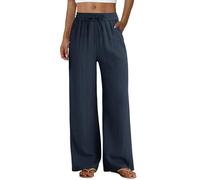 LOKLNEYK Pantalones Mujer - Ropa Deportiva Mujer Cintura Alta Deportivos Pantalón Chino Evento Casual Tallas Grandes Comodos Trabajo Carnaval Ropa 2#Marina S