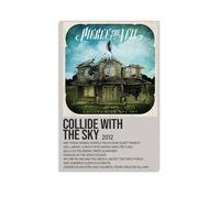 LOKLNEYK Pierce The Veil Colllide with The SkyModern - Póster de pared minimalista para sala de estar, dormitorio, oficina, una decoración simple pero llamativa para hogares modernos, 60 x 90 cm