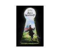 LOKLNEYK Póster moderno de Alicia en el país de las maravillas, impresión minimalista para sala de estar, dormitorio, oficina, una decoración simple pero llamativa para hogares modernos, 60 x 90 cm