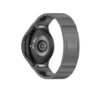 LOKLNEYK Pulsera De Titanio Sin Espacios Apta For Samsung Galaxy Watch 6 4 5 Pro 44 Mm 40 Mm 47 Mm 43 45 Mm Correa De Ajuste Rápido Apta For Correa Clásica De 42 46 Mm(Gray,Galaxy watch 6 44mm)