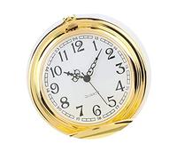 LOKLNEYK Reloj de Bolsillo clásico con Cadena Colgante de Superficie Lisa Steampunk Retro Vintage for Hombre(Golden)
