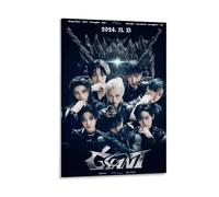 LOKLNEYK Stray KidsModern - Póster de pared minimalista para sala de estar, dormitorio, oficina, una decoración simple pero llamativa para hogares modernos, 20 x 30 cm, estilo marco