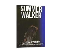 LOKLNEYK Summer Walker Last Day of SummerModern Wall Art Poster minimalista para sala de estar, dormitorio, oficina, una decoración simple pero llamativa para hogares modernos, 30 x 45 cm, estilo