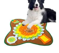 LOKLNEYK Tapete de alimentación, comedero Lento | Dispensador Comida for Mascotas, Juguetes interactivos for Perros | Entrenamiento con olfateo, dispensador en Forma F(Orange,UN)