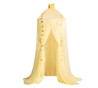 LOKLNEYK Toldo for Cama, Dosel for de Princesa for decoración habitación niñas, mosquitera Encaje Redondo, Tienda Juegos, rincón Lectura, toldos, Hilo for niña, Red cúpula, Castillo