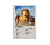 LOKLNEYK Travis Scott Astroworld - Póster moderno de pared minimalista para sala de estar, dormitorio, oficina, una decoración simple pero llamativa para hogares modernos, 20 x 30 cm, estilo sin marco