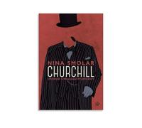 LOKLNEYK Winston Churchill- Póster moderno de pared minimalista para sala de estar, dormitorio, oficina, una decoración simple pero llamativa para hogares modernos, 30 x 45 cm, estilo sin marco