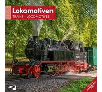 Lokomotiven Broschürenkalender 2026 - 30x30 - Art12: Stilsicherer Eisenbahn-Kalender im schlanken Hochformat (aufgeklappt 30x60 cm) | zum Eintragen