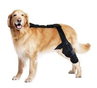 LoKori Manga de recuperación de cirugía para Perros, Traje de recuperación para Perros, Protector de Articular de Pierna para Mascotas, Evitar lamer, morder, Estar húmedo e infectado (M-/Left Leg)