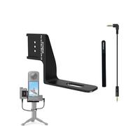 Lokyoyo Adaptador de montaje de zapata fría de aluminio para cámara Insta.360 X5 y DJI Mic 2/DJI Mic Mini/Rode inalámbrico accesorio de soporte de expansión (para Mic Mini)