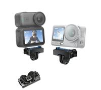 Lokyoyo Adaptador magnético de liberación rápida compatible con DJI Osmo Action 6 y Nano, soporte bidireccional de doble interfaz de metal antirrepulsión con rosca de 1/4 pulgadas y abrazadera de 2