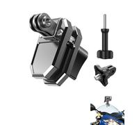 Lokyoyo Clip de montaje para cámara de parabrisas de motocicleta de aleación de aluminio compatible con G0Pr0 13/12/11/10/9, Insta 360 GO Ultra/GO 3S/ACE PRO 2, DJI OSMO NANO/Action 5 Pro/4/3 (2)