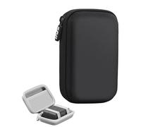 Lokyoyo Funda de almacenamiento para micrófono DJI Mini, bolsa de cable de viaje, bolsillo de malla integrado, funda de transporte portátil resistente al desgaste, Black, Funda de transporte rígida