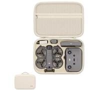 Lokyoyo Funda de transporte compatible con DJI Neo 2 Fly More Combo y mando a distancia RC-N3, bolsa de hombro protectora portátil de poliuretano para accesorios de dron Neo 2, beige, Funda de