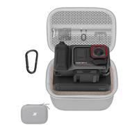 Lokyoyo Funda de transporte para Insta 360 Ace Pro 2 Xplorer Pro Grip Kit, bolsa de viaje portátil de EVA para cámara, agarre y accesorios de cámara de fotografía callejera, Gris-L, Funda de