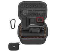 Lokyoyo Funda de transporte para Insta 360 Ace Pro 2 Xplorer Pro Grip Kit, bolsa de viaje portátil de EVA para cámara, agarre y accesorios de cámara de fotografía callejera, Negro-L, Funda de