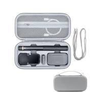 Lokyoyo Funda de transporte para Insta360 X6 Essentials Bundle, Gray, Funda | Bolsa de almacenamiento de viaje de poliuretano a prueba de golpes con forro suave y correa para el hombro
