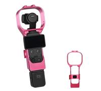 Lokyoyo Funda protectora de liberación rápida compatible con DJI Osmo Pocket 4/3, marco de cámara con zapata fría e interfaz de agarre de mango de 1/4 pulgadas para Pocket 4, Red, Diseño de liberación