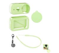 Lokyoyo Funda protectora de silicona compatible con DJI Osmo Nano - Kit de protección completa con tapa de lente y cordón antipérdida (verde)