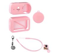 Lokyoyo Funda protectora de silicona compatible con DJI Osmo Nano - Kit de protección integral con tapa de lente y cordón antipérdida (rosa)