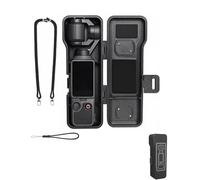 Lokyoyo Funda rígida magnética de almacenamiento compatible con DJI Osmo Pocket 4, caja protectora portátil con filtro de lente para accesorios de cámara Pocket 4, Corto negro, Funda de transporte