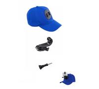 Lokyoyo Gorra de béisbol con soporte de hebilla de liberación rápida, compatible con cámaras de acción G0Pr0 Hero13/12/11/10/9/8/7, OSMO Action 5 Pro/4/3, Insta.360 Ace Pro 2/1 (azul)