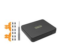 LOKYOYO Hélices - Estuche rígido de almacenamiento para accesorios de hélice DJI Neo, a prueba de golpes, a prueba de polvo, portátil (estuche, hélices naranjas, destornillador y destornillador)