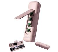 Lokyoyo Osmo Pocket 4/3 - Funda protectora rígida con 6 ranuras para filtro y 2 ranuras para tarjetas SD compatible con DJI Osmo Pocket 4 accesorios, Pink, Minimalista, Morandi mate, estilo compacto y