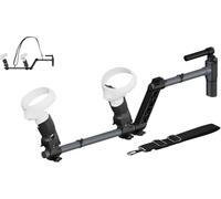 Lokyoyo Rodamiento de pistola VR para Quest 3S/3/2 Mango de control deslizante - Rifle magnético VR con correas de hombro