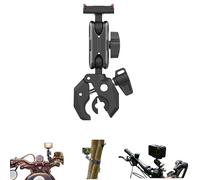 Lokyoyo Soporte de bicicleta para cámara de metal DJI Osmo 360/Action 5 Pro/4/3 - Soporte giratorio de 360° con base magnética personalizada, sin herramientas para manillar de moto o bicicleta