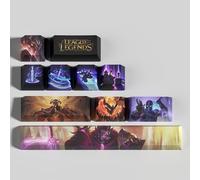 LOL - 12 teclas mecánicas, teclado numérico, teclado, teclas personalizadas, grabadas con láser, grabadas con láser, con cada retrato pasivo y habilidades, se ajustan a cualquier teclado mecánico