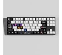 LOL 30 Tapas de Teclas Perfil OEM Ergonómico, Material PBT OEM Perfil Tinte Sublimación Diseño, Compatible con la mayoría de Teclados Mecánicos (Evelynn)