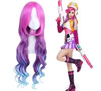 Lol Cosplay peluca Miss Fortune largo ondulado Ombre resistente al calor pelo sintético peluca Anime disfraz pelucas PL-351