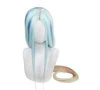 LOL Dawnbringer Night Skin Soraka Long Straight Mixed Color 2 Versiones Cosplay Pelucas Halloween Pelo sintético Angel Of The Dawn