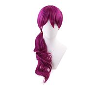 LOL Game Peluca de cosplay KDA POP/STAR Evelynn, peluca larga y lacia, color morado, LOL KDA Evelynn KPOP SKIN Hair