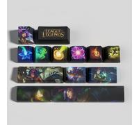 LOL Genérico 12 tapas de teclas PBT de alta densidad, OEM Profile Dye sublimación diseño ideal para Streamers y aficionados a los eSports (Neeko)